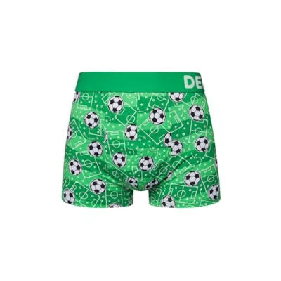 Imagen de Dedoles Calzoncillos Hombre y Chico Ropa Interior Algodón Boxer Muchos diseños Divertidos Dinosaurios Patos Globos Regalo, Color: Verde, diseño: Campo de fútbol (Bóxeres Ajustados Cortos), tamaño: L