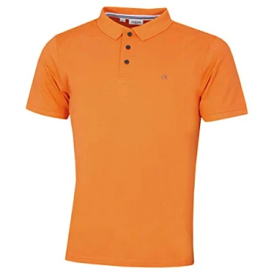 Imagen de Calvin Klein Polo de Golf con Cuello Acanalado Campus Naranja XXL