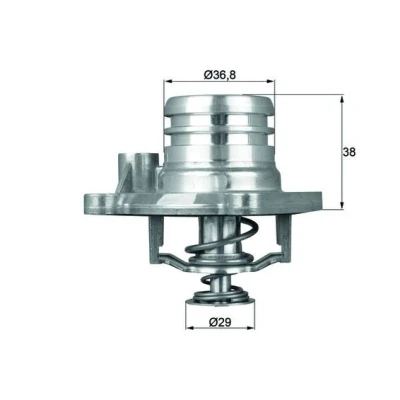 Imagen de MAHLE ORIGINAL TI 13 92 Termostato, refrigerante con junta OPEL: Agila A