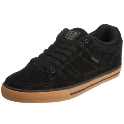 Imagen de Globe GBRAGE Zapatillas de Skateboarding Cuero Nobuck para Hombre, Color Negro, Talla 45