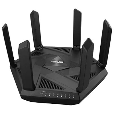 Imagen de Router WiFi Asus RT AXE7800, 7800 Mbit/s, Tribanda 6E, MU MIMO, Negro