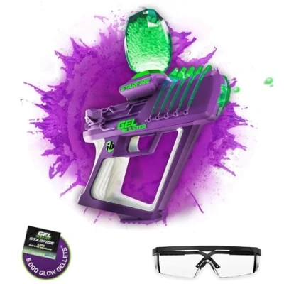 Imagen de Gel Blaster Surge Starfire Bola de Alto Rendimiento Que Brilla en la Oscuridad Modos Semi y Automático Alta Capacidad 5,800 Disparos 30M Alcance para Mayores 14 años