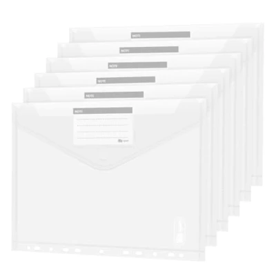 Imagen de Agoer Paquete de 36 bolsas documentos A4, visión, carteras, para organizar documentos, con cierre adhesivo y bolsa etiquetas