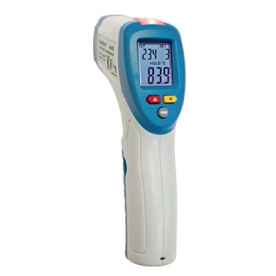 Imagen de PeakTech Termómetro de infrarrojos 50 C... + 380 C con advertencia LED y ajuste alarma para medición temperatura sin contacto, 1 pieza, P 4945