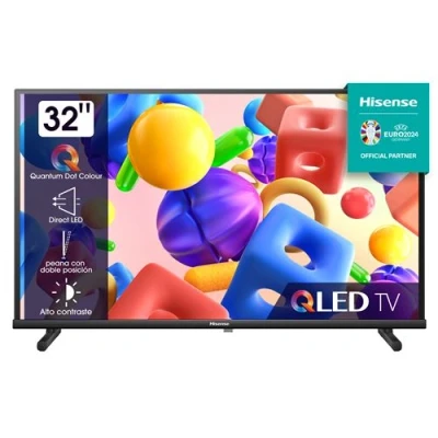 Imagen de Hisense TV 32A5KQ QLED Quantum Dot Colour, Smart de 32 Pulgadas, DTS HD, Modo Juego, Entrada Tipo C, Peana con Doble posición, función Compartir en el televisor (2023)