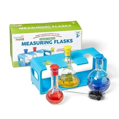 Imagen de Learning Resources Set de matraces volumétricos para científicos principiantes , 3+ años, plástico, instrumentos laboratorio, niños