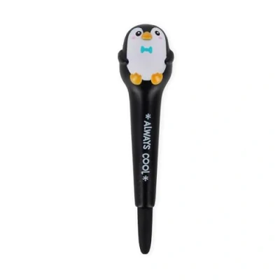 Imagen de Legami bolígrafo de gel antiestrés Squeezies, papelería para escribir, relajarse, concentrarse, antiestrés, súper suave, tinta negra, diámetro la punta 1 mm, tema pingüino