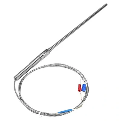 Imagen de sensor de termopar tipo K, rosca M8, temperatura galvánico, diámetro 8 mm, 0 400 ℃ (1 m)