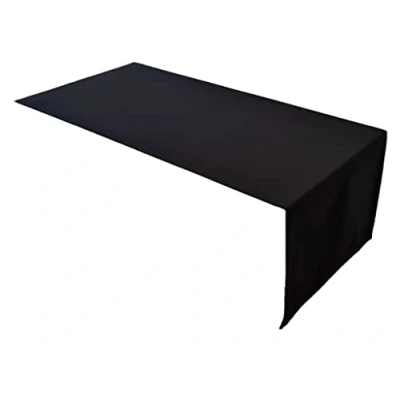 Imagen de Lemos Home Camino de Mesa algodón, colección Concepto, Color y tamaño a Elegir (Camino 45 x 150 cm, Negro)