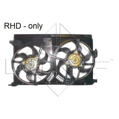 Imagen de NRF 47316 Ventilador de radiador 320 12 250/250 con bastidor (armazón) SAAB: 9 3 Berlina
