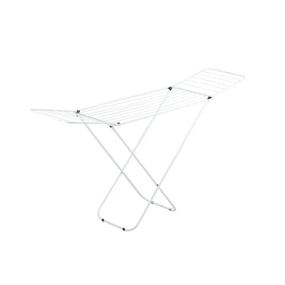 Imagen de HERSIG Tendedero de Hierro Color Blanco con alas 16m Plegable 14m