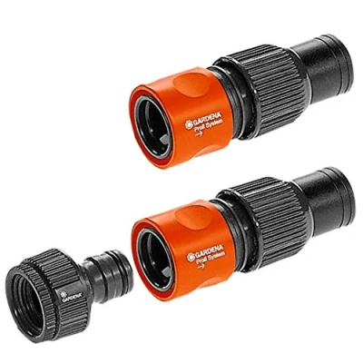 Imagen de Anschluss Set Gardena, Profi System, 1 Hahnstück, 2 Schlauchstücke, 26,5 mm (3/4&quot;) und 33,3 (1&quot;)