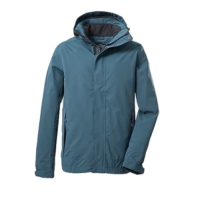 Imagen de killtec Hombre Chaqueta funcional/chaqueta de exterior con capucha desmontable KOS 87 MN JCKT_XENIOS, steel blue, XL, 39147 000