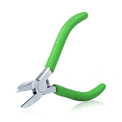 Imagen de SPEEDWOX Mini Diagonal Pliers Thin Precision Wire Cutters 4 1/2 Inch Small Plastic Nippers Micro Side Fine Cutting Professional Jewelry Making Tool Beading Hobby Craft DIY Supplies