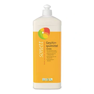 Imagen de Detergente para lavavajillas Calendula: lavar platos a mano, tensioactivos puramente vegetales.