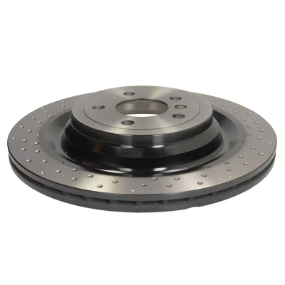 Imagen de TRW Disco de freno MERCEDES BENZ: Clase ML 345mm 22mm 5 112mm perforado/ventil. int. barnizado altamente carbonizado DF6849S 1664230312,A1664230312