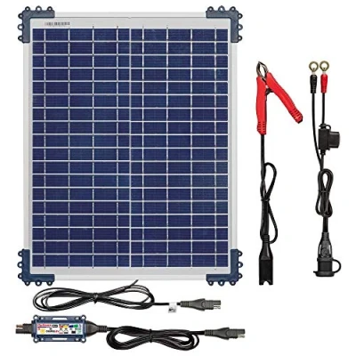 Imagen de OptiMate TecMate Solar Duo 20W, TM522 D2, Cargador mantenedor con Modo de recuperación para baterías Selladas 12V / 12.8V y 1.67A en 6 Fases