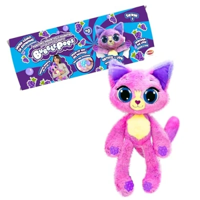 Imagen de Bizak Bubble Pops, Peluches Mágicos Que multiplican su tamaño x5, Proceso emocionante y Olor a Chicle, 12 Diferentes Animales con Aroma patitas Stem, Gatito UVA, (64492004 5)
