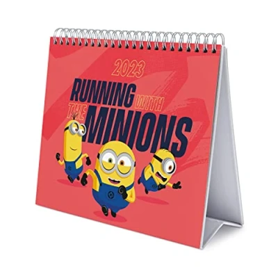Imagen de Grupo Erik, Calendario escritorio Deluxe Minions 2023, 2023 sobremesa con certificado FSC, Producto licencia oficial, CS23031