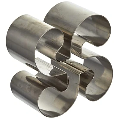 Imagen de Ibili ARO EMPLATAR Lauburu INOX 10x4,50 CMS, Stainless Steel, Plateado, 10 x 4.5 cm