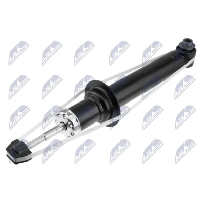 Imagen de NTY A BM 053 Amortiguador Eje trasero Presión de gas con asiento muelle Espiga arriba, Anillo inferior BMW: 5 Sedán (E60) 545 i