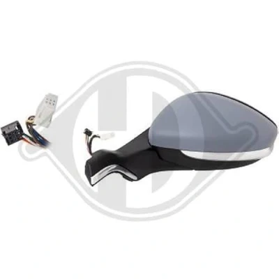 Imagen de espejo retrovisor Diederichs 4227325 izquierda imprimado para ajuste elect. espejo, convexo, con sensor de temperatura, completo, calefactable,