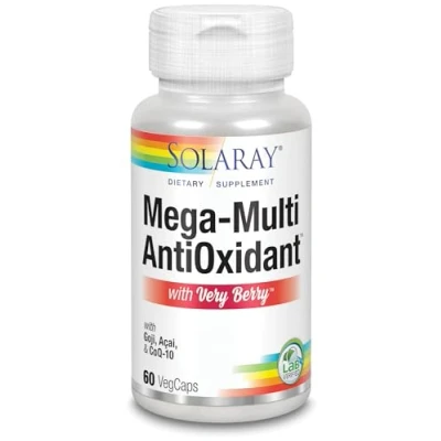 Imagen de Solaray Mega Multi Antioxidant CoQ10, ALA, Selenium, Goji, Acai 60 VegCaps
