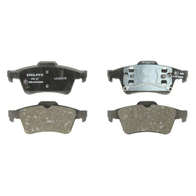 Imagen de DELPHI LP1701 Juego de pastillas freno no preparado para indicador desgaste Chapa antichirridos sin accesorios RENAULT: MEGANE 2, LAGUNA 2