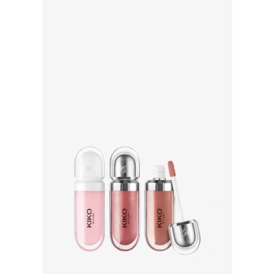 Imagen de KIKO Milano Glossy Lip Set, Estuche De Maquillaje: 2 Brillos Labios Hidratantes Y 1 Crema Perfeccionadora