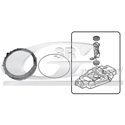 Imagen de 3RG 81223 Tapa, depósito de combustible 155, 146 PEUGEOT: 206 Hatchback, Partner I Furgón, 406 Berlina, CITROËN: Xsara Jumpy MPV