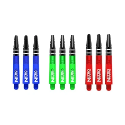 Imagen de RED DRAGON Nitrotech Ejes de Dardos Cortos Multipack 2 3 Juegos por Paquete (9 en Total)