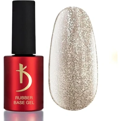 Imagen de Kodi Professional Esmalte Semipermanente Oro Purpurina Reflectante 15ml Esmaltes Semipermanentes para Uñas Rubber Base Gel Gold Glitter Reflective Coat