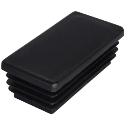 Imagen de SKIR&#039;CO 30 tapones rectangulares de plástico x 70 mm, tapas tubo mate, insertos rectangulares, para postes valla, color negro RAL 9005