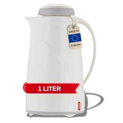 Imagen de Helios Wave plástico vacío Jarra, plástico, Blanco, 1.0 Litre