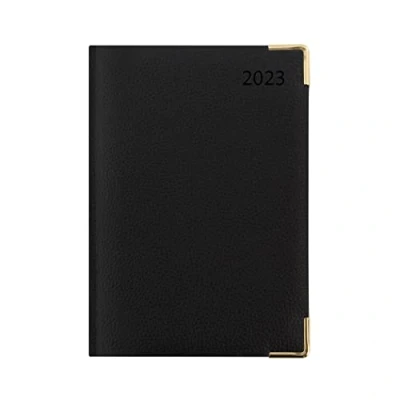 Imagen de Letts Connoisseur A5 día a una página con citas diario 2023 negro