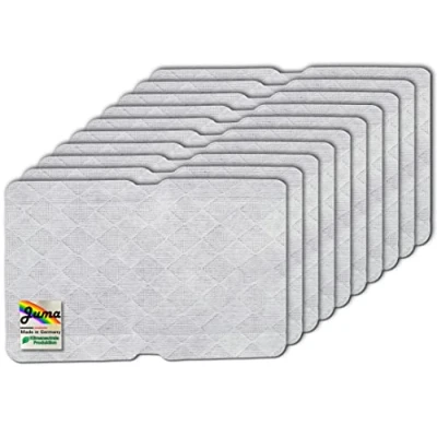 Imagen de 10 paños filtrantes para secador de bomba calor Beko Grundig Blomberg Elektra Bregenz 240 x 150 1 mm, filtro pelusa 2964840100