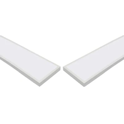 Imagen de Jandei Pack x2 Panel Plafón LED de Superficie Retroiluminado 120x30cm, Potencia 60W, 5000 Lumenes, Marco Blanco, Driver Incluído (Blanco Frío 6000k)