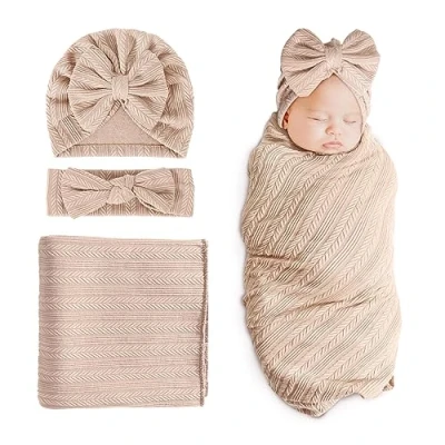 Imagen de DRESHOW Manta Bebé Recien Nacido de Arrullo Cobija Envolvente para Swaddle Bebés 0 3 Meses