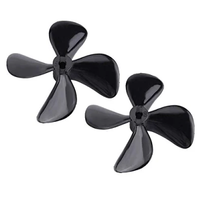 Imagen de Dilwe RC Barco Hélice de 4 Cuchillas, 2 Pcs Alta Resistencia CW CCW Plastico Blade Full Immersion Propeller para Piezas Accesorios Embarcaciones Modelo