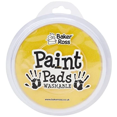 Imagen de Baker Ross EV940 Bloc de tinta (15 cm), color amarillo , color/modelo surtido