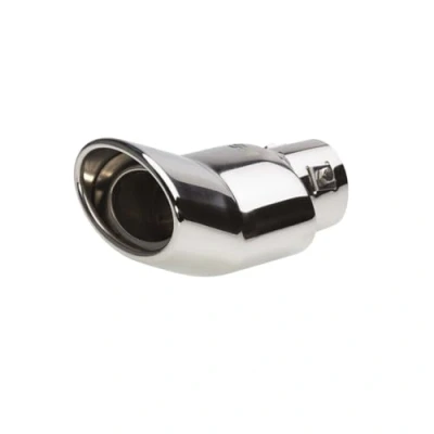 Imagen de Simoni Racing TRX/38 Cola de Escape 118, 70mm oval, curvado Acero fino 160mm