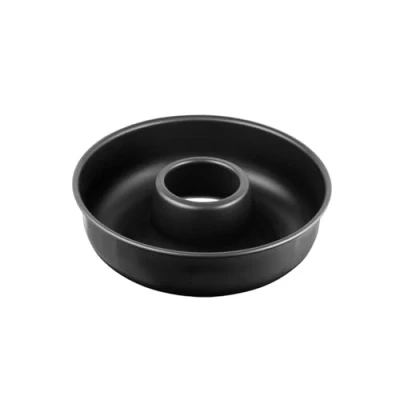 Imagen de Zenker Molde Rosco Savarín en acero con revestimiento antiadherente teflón negro, resistente hasta 230ºC, 28x8cm, 1ud.