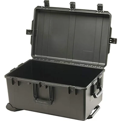 Imagen de Peli Storm IM2975 Contenedor rugerizado para el Transporte de Equipos frágiles electrónicos, fotográficos y Drone, Resistente al Agua, 118L Capacidad, Fabricado en EE.UU, sin Espuma, Color Negro