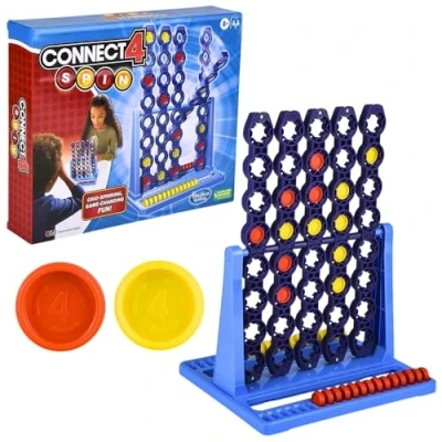 Imagen de Connect 4 Spin Game, Features Spinning Grid, 2 Player Board Games for Family and Kids, Strategy Games, Ages 8 Up