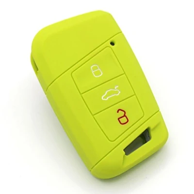 Imagen de Finest Folia Funda de silicona para llave coche con 3 botones (verde lima)