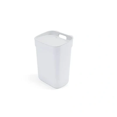 Imagen de CURVER Listo para coleccionar, 100% reciclado, 10 l, accesorios de cocina, reciclaje, parte superior elevable, color blanco con tapa gris claro