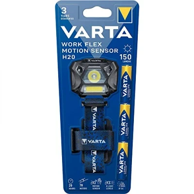 Imagen de Varta Work Flex Motion Sensor Light H20 Headlight, 3 W, Blue