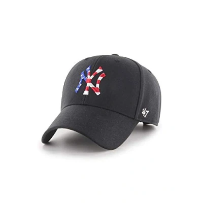 Imagen de 47 Gorra de ajuste relajado, bandera los Yankees Nueva York, color negro