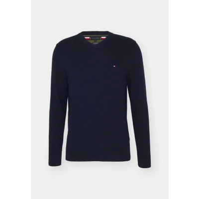 Imagen de Tommy Hilfiger PIMA V NECK Jersey de punto, Hombre, Talla: XS, Desert sky
