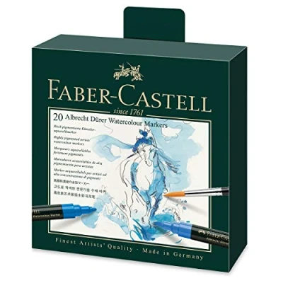 Imagen de Faber Castell 160320 Estuche 20 marcadores acuarelabless A. Dürer. Color Surtidos